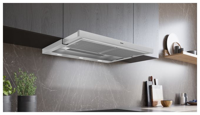 Umluft Dunstabzugshaube/Esse Einbau 90 cm (Edelstahl) iQ500 LI97RA561 