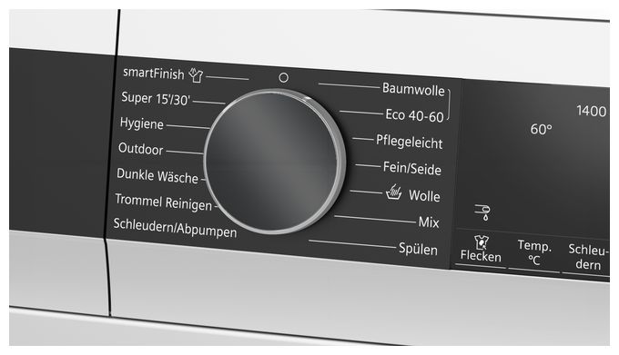 8 kg Frontlader Waschmaschine 1400 U/min aquaStop Funktion (Weiß) iQ500 WG34G2Z71 