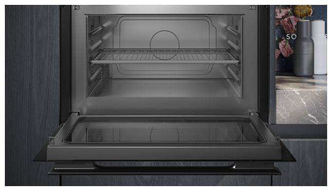 Einbau-Mikrowelle 1000 W Größe: groß 5 Stufen Grill (Schwarz) iQ700 CE932GXB1 