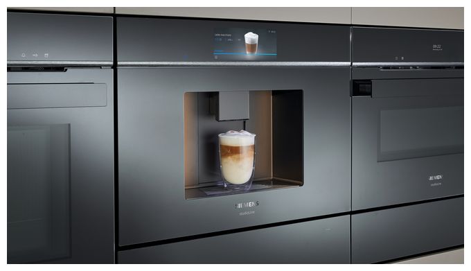 Kaffeevollautomat 19 bar 2,4 l 400 g AutoClean (Schwarz) iQ700 CT918L1B0 Einbau 