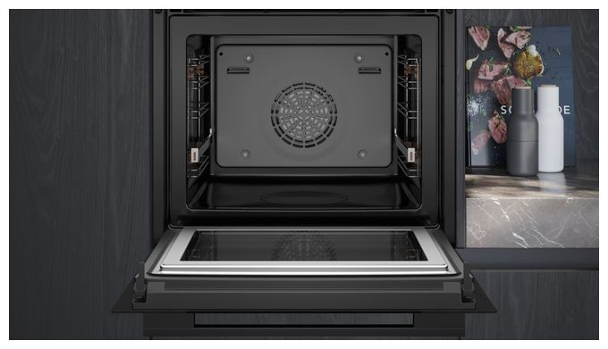 Einbaubackofen groß Mikrowelle iQ700 HM736GAB1 
