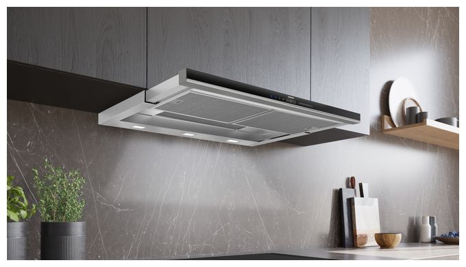 Umluft Dunstabzugshaube/Esse Einbau 90 cm (Edelstahl) iQ700 LI99SA684 