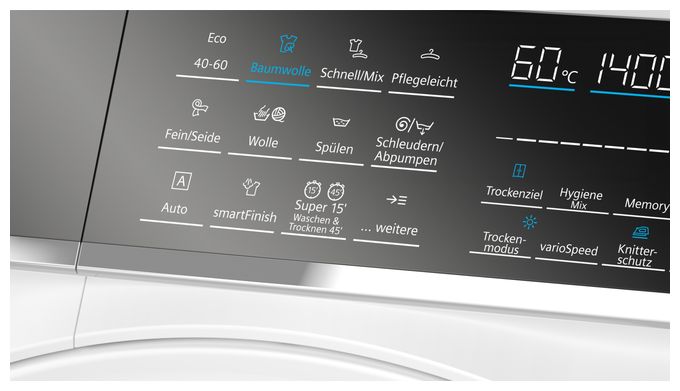 10,5 kg 6 kg Waschtrockner 1400 U/min iQ700 WN54C2A40 