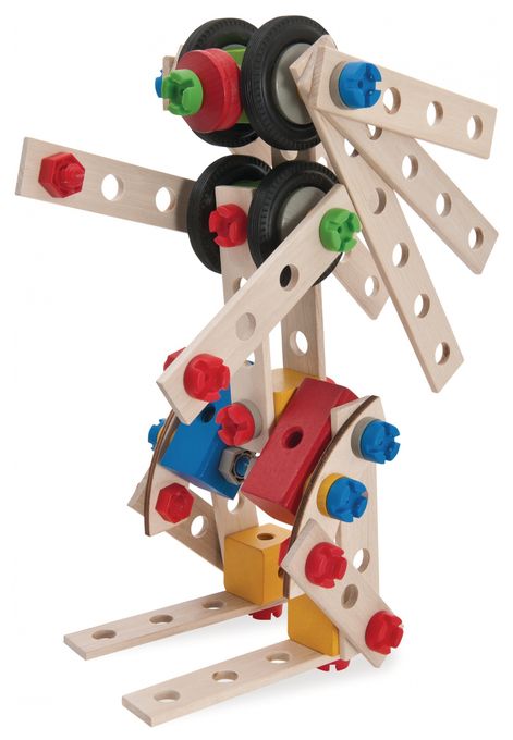  Constructor Große Lok Bauset (Mehrfarbig) 