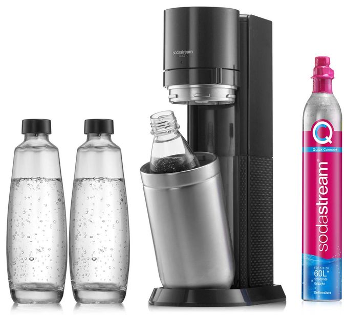 Wassersprudler  Duo (Schwarz, Edelstahl) 