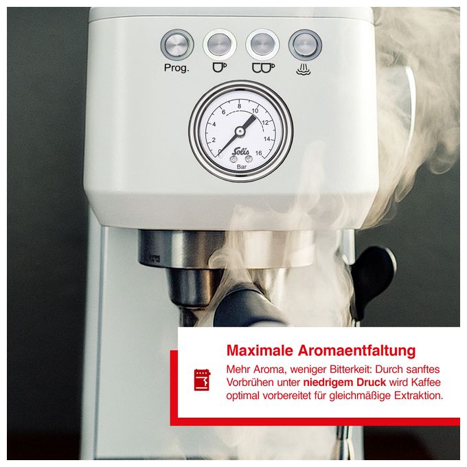 Siebträger Kaffeemaschine 15 bar 1700 W  1170 Barista Perfetta Plus (Weiß) 