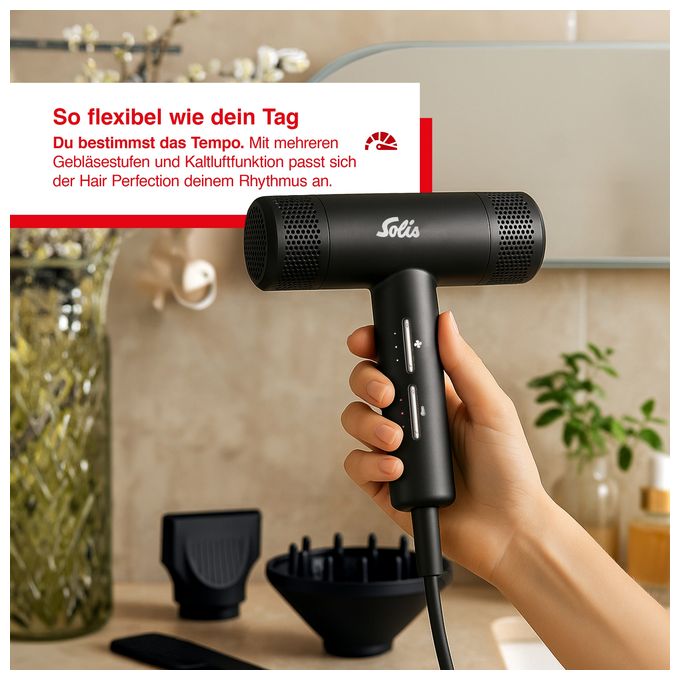 Haartrockner 1600 W  3805 Hair Perfection (Schwarz) 