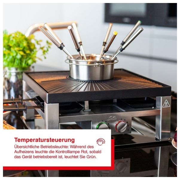 8 Person(en) 1200 W 977.21 Combi Grill 3 in 1 Raclette 
