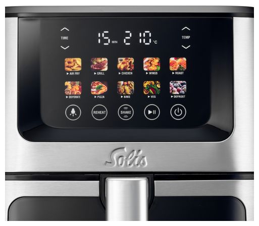 Heißluftfritteuse 7,5 l 1870 W  Air Fry & Dry XL (Schwarz, Silber) 