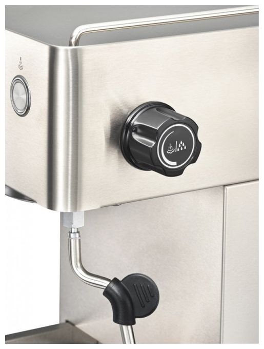 Siebträger Kaffeemaschine 15 bar 1450 W  Barista Gran Gusto (Schwarz, Edelstahl) 
