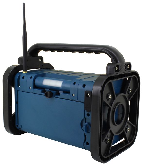 Bluetooth DAB+, FM Radio Tragbar Staubresistent, Spritzwassergeschützt IP44  DAB85BL (Schwarz, Blau) 