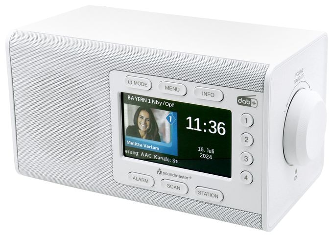 Bluetooth DAB+, FM Radio Tragbar  DAB900WE (Weiß) 