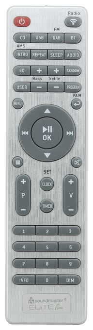 Bluetooth DAB+, FM, UKW Radio Internet  ICD2060SI (Schwarz, Metallisch) 