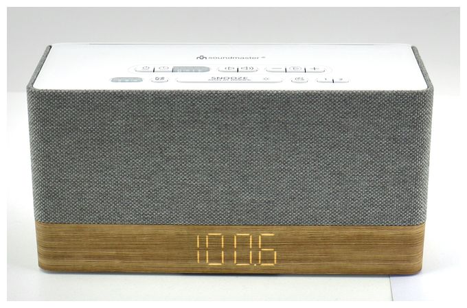 Bluetooth FM, PLL, UKW Radio Uhr  UR630WE (Grau, Weiß) 
