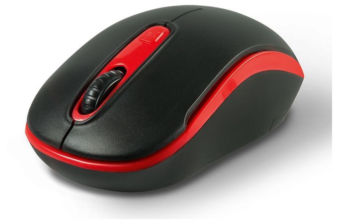 1600 DPI Büro Maus Optisch  Ceptica (Schwarz, Rot) 