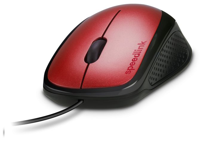 1000 DPI Büro Maus Optisch  Kappa (Schwarz, Rot) 