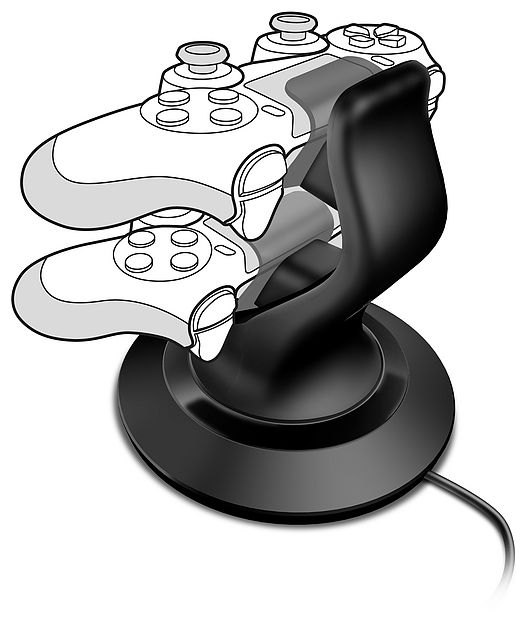 PlayStation 4 DUALSHOCK 4, DUALSHOCK 4, PS4  PS4 Twindoock Charger (Schwarz) 