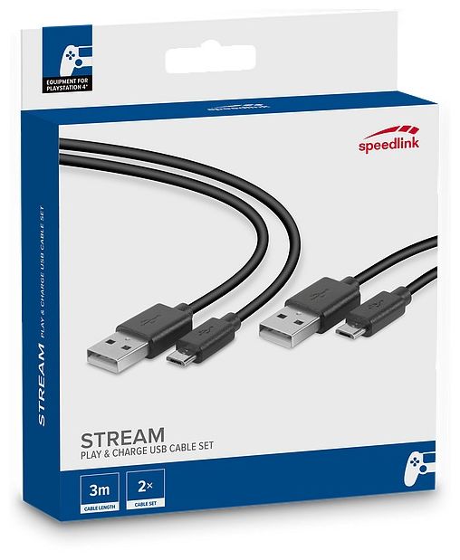 Stecker USB A auf Micro-USB A 3 m  SL-450104-BK (Schwarz) 