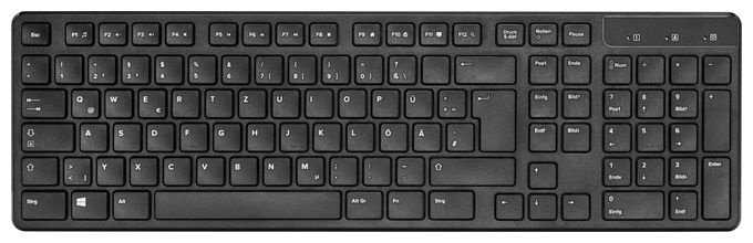 Tastatur RF Wireless 2.4 GHz  SL-640303 (Schwarz) 