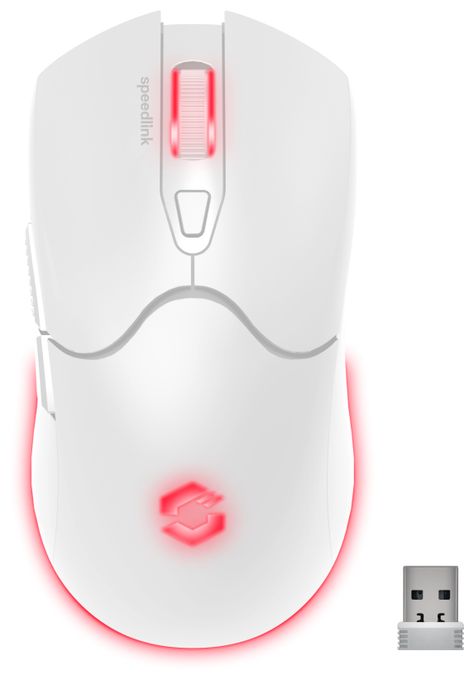 4800 DPI Gaming Maus Optisch  Velox Wireless (Weiß) 