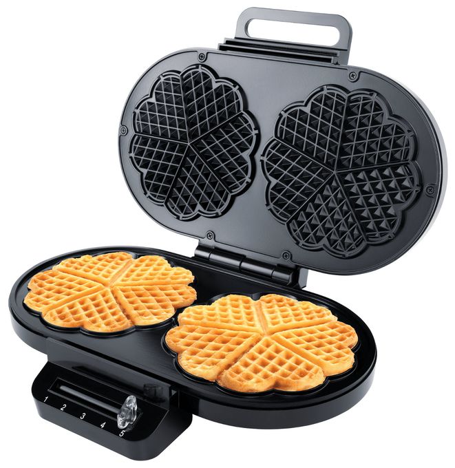 Waffeleisen Herz (Form) für 10 Waffel(n) 1400 W WE2 