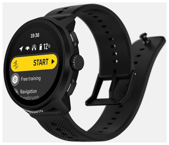 Digital 46 mm Smartwatch Rund 480 h  Run (Schwarz) 