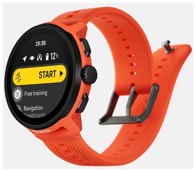 Digital 46 mm Smartwatch Rund 480 h  Run (Schwarz, Orange) 