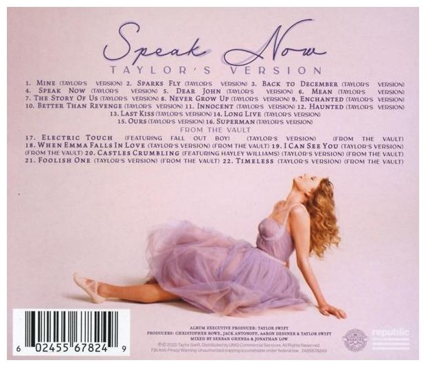 Taylor Swift - Speak Now (Taylor's Version) Ltd. 2CD 
