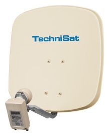 45 cm Aluminium Sat-Spiegel  DigiDish 45 Twin LNB (Beige) 