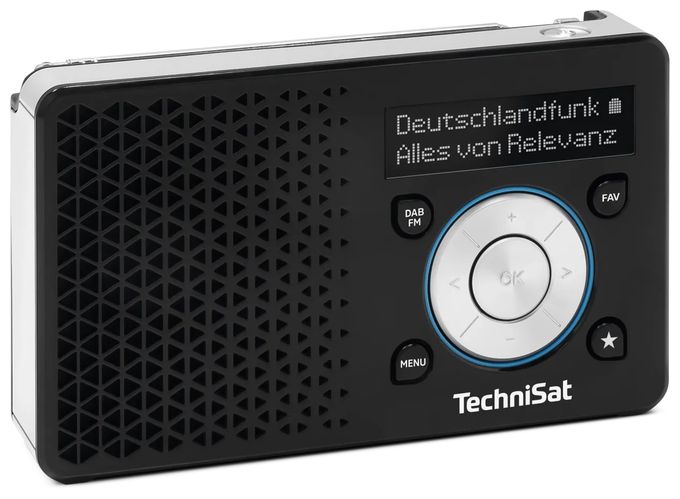 DAB, FM Radio  DigitRadio 1A (Schwarz, Weiß) 