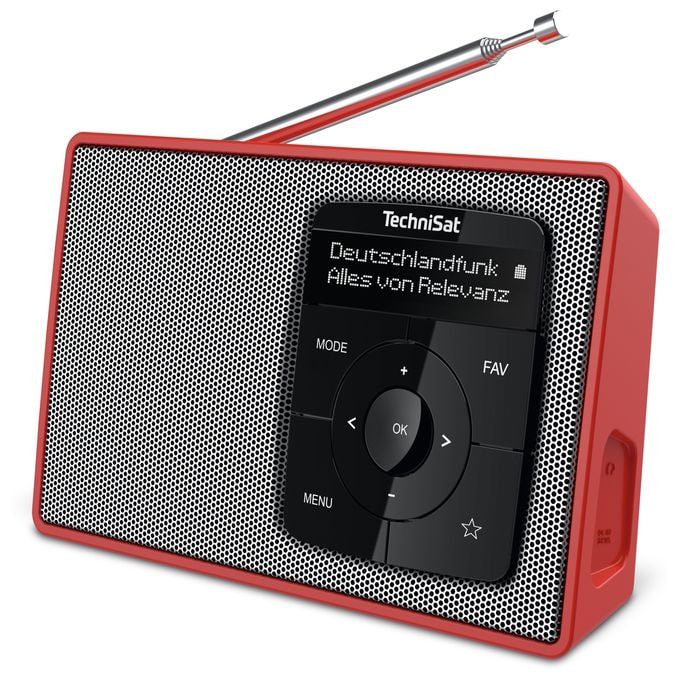 Bluetooth DAB+, FM Radio Tragbar  DigitRadio 2 (Rot, Silber) 