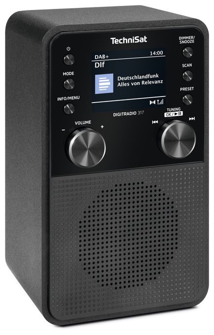 Bluetooth DAB+, FM Radio Tragbar  DigitRadio 317 (Schwarz) 