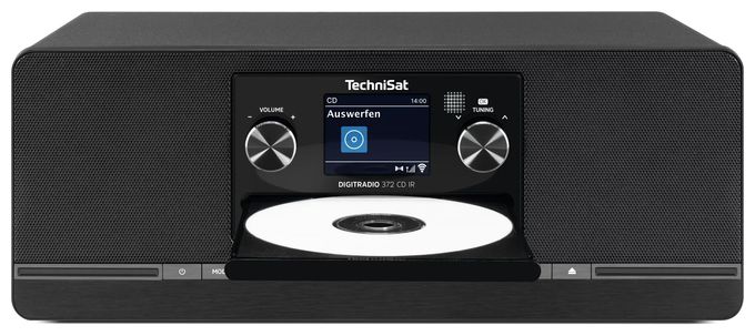 Bluetooth DAB+, FM Radio Internet  DigitRadio 372CD IR (Schwarz) 