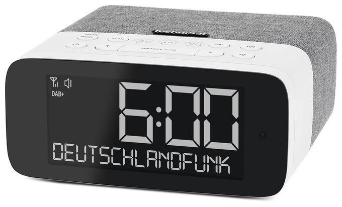 Bluetooth DAB+, UKW Radio Persönlich  Digitradio 52 ASA (Grau, Weiß) 