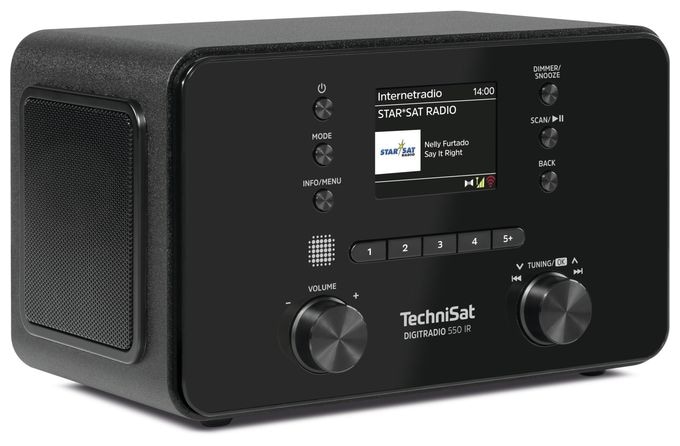 Bluetooth DAB+, FM Radio Persönlich  DigitRadio 550IR (Schwarz) 