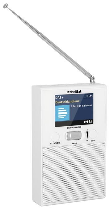 Bluetooth DAB+, FM Radio Tragbar  DigitRadio Flex 2 (Weiß) 