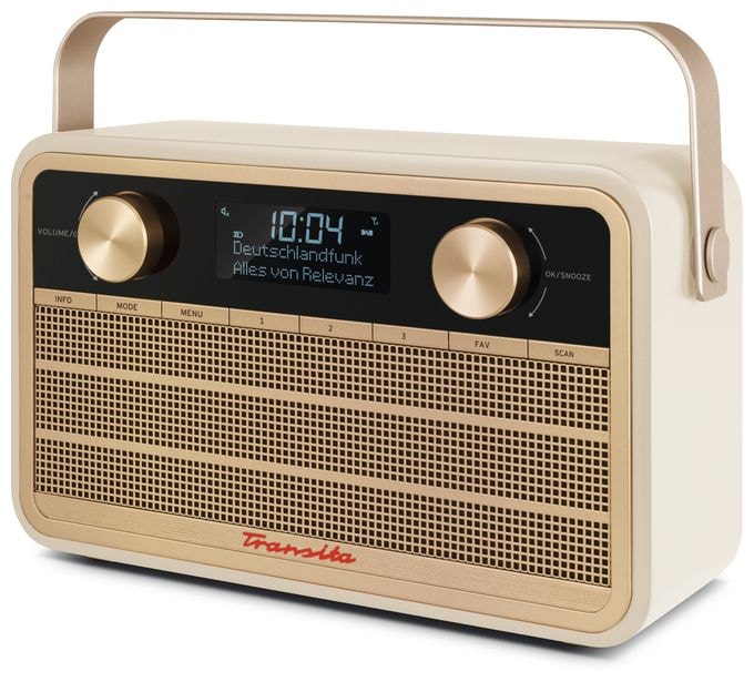DAB+, FM Radio Tragbar  Transita 120 (Beige) 