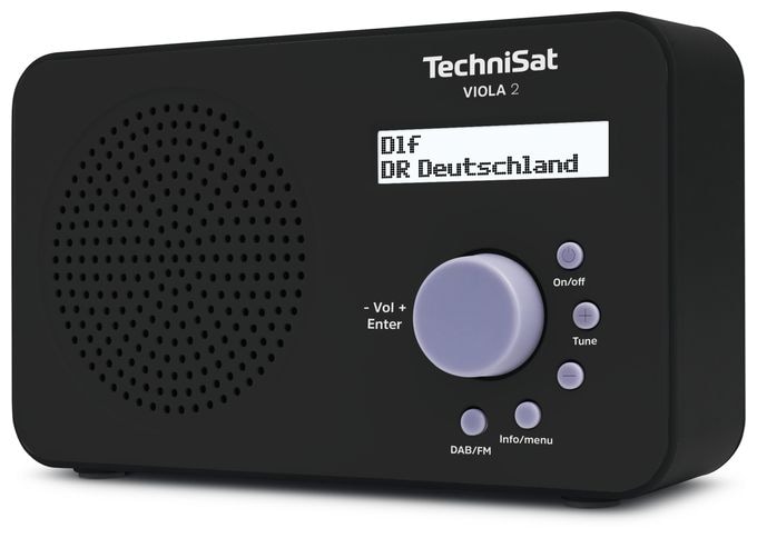 DAB+, FM Radio Tragbar  Viola 2 (Schwarz) 