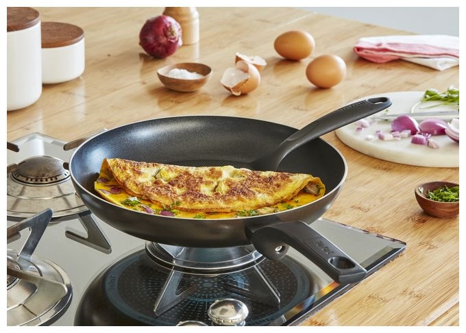  B55506 Easy Cook & Clean Allzweckpfanne 28 cm Rund Titan beschichtet (Schwarz) 