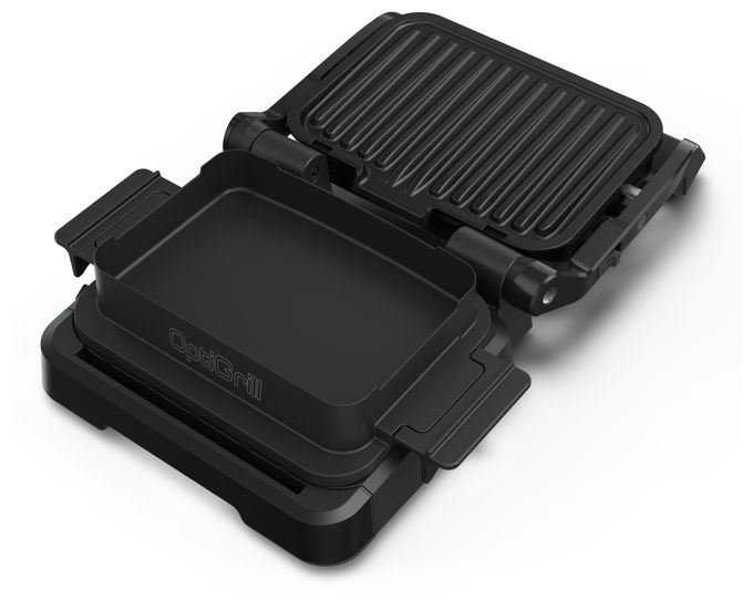 1 Zone(n) 2100 W mit 300 x 200 mm Fläche  GC7748 OptiGrill 4in1 (Schwarz) 