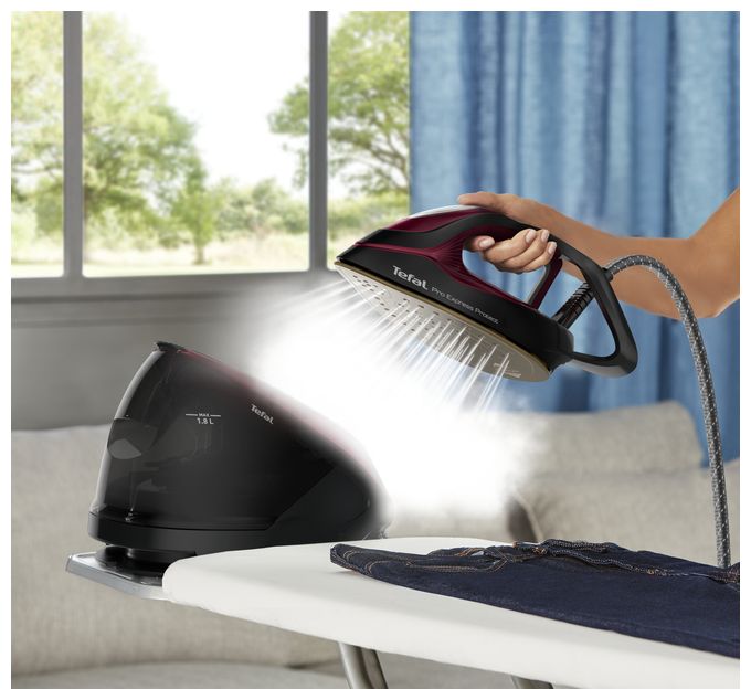 2600 W Dampfbügelstation 550 g/min  GV9230 Pro Express Protect (Schwarz, Burgund) 