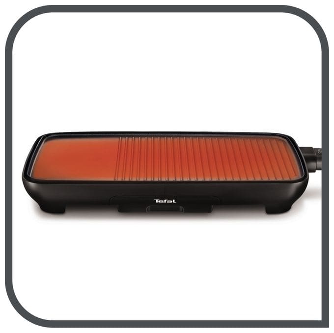 mit 190 x 235 mm Fläche  TG3918 Malaga Tischgrill (Schwarz) 