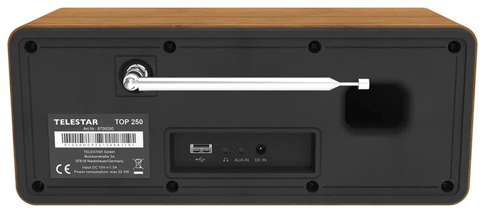 Bluetooth DAB+, FM Radio Internet  Top 250 (Holz) 
