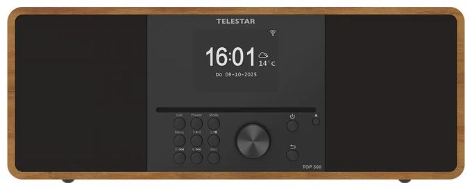 Bluetooth DAB+, FM Radio Internet  Top 300 (Holz) 