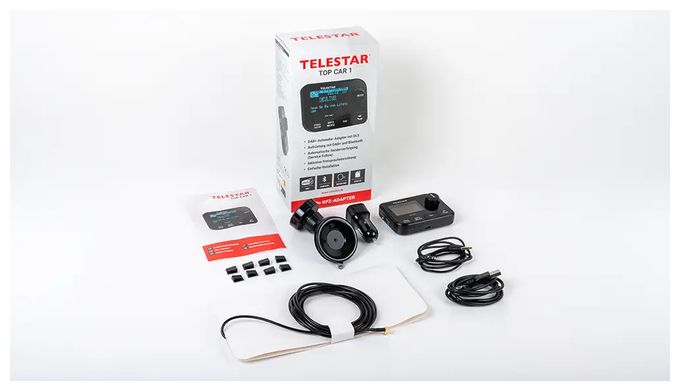 Bluetooth DAB+ Radio Auto  Top Car1 (Schwarz) 