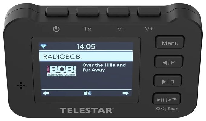 Bluetooth DAB, DAB+, FM Radio  Top Car2 (Schwarz) 