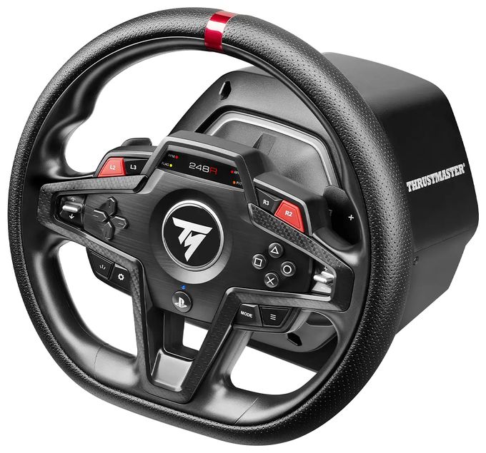 Analog / Digital Lenkrad + Pedale + Schalthebel für PlayStation 5, PC  T248R Shifter Pack (Schwarz) 