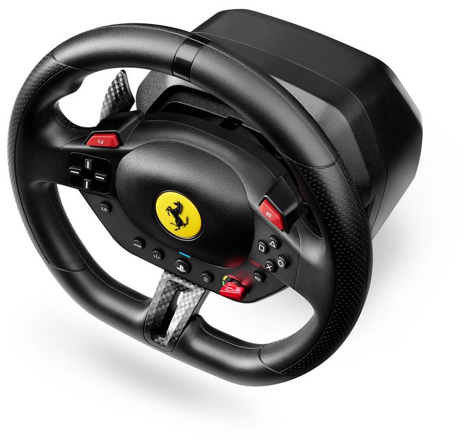 Analog / Digital Lenkrad + Pedale für PC, PlayStation PS4, PlayStation PS5  T98-P Ferrari 296 GTB (Schwarz) 