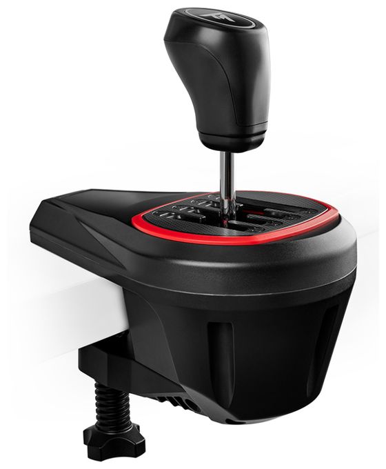 Schalthebel-Erweiterung für Rennlenkrad PlayStation 5, PlayStation 4, Xbox One, Xbox Series S, Xbox Series X, PC PS5, PS4, Xbox One and Xbox Series X|S Thrustmaster Force Feedback racing wheels Kabelgebunden  TH8S (Schwarz, Rot) 