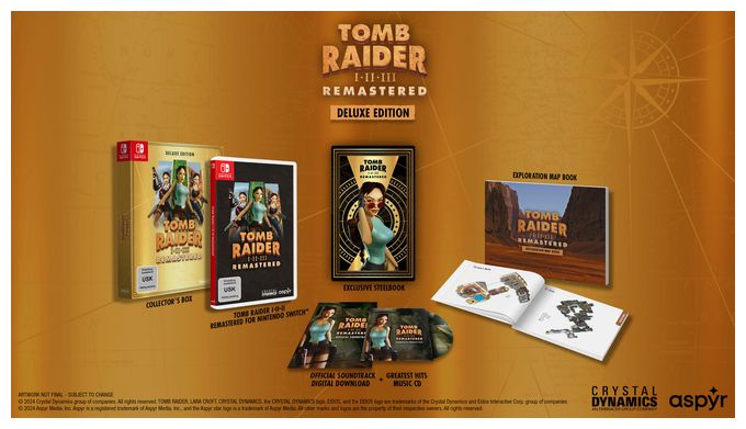 Tomb Raider I-III Remastered Starring Lara Croft: Deluxe Edition (Nintendo Switch) 